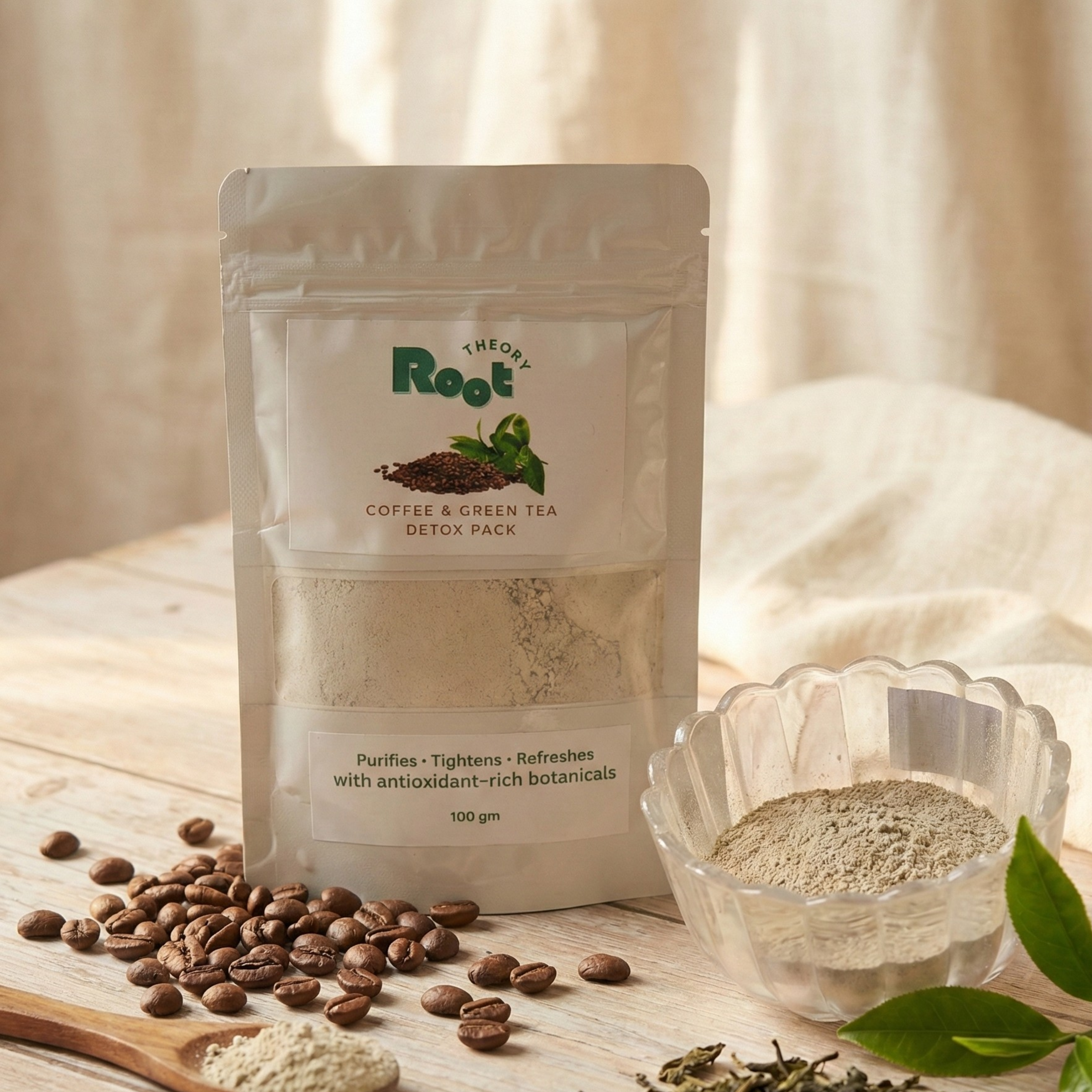 Green Tea & Coffee Face Pack 100g
