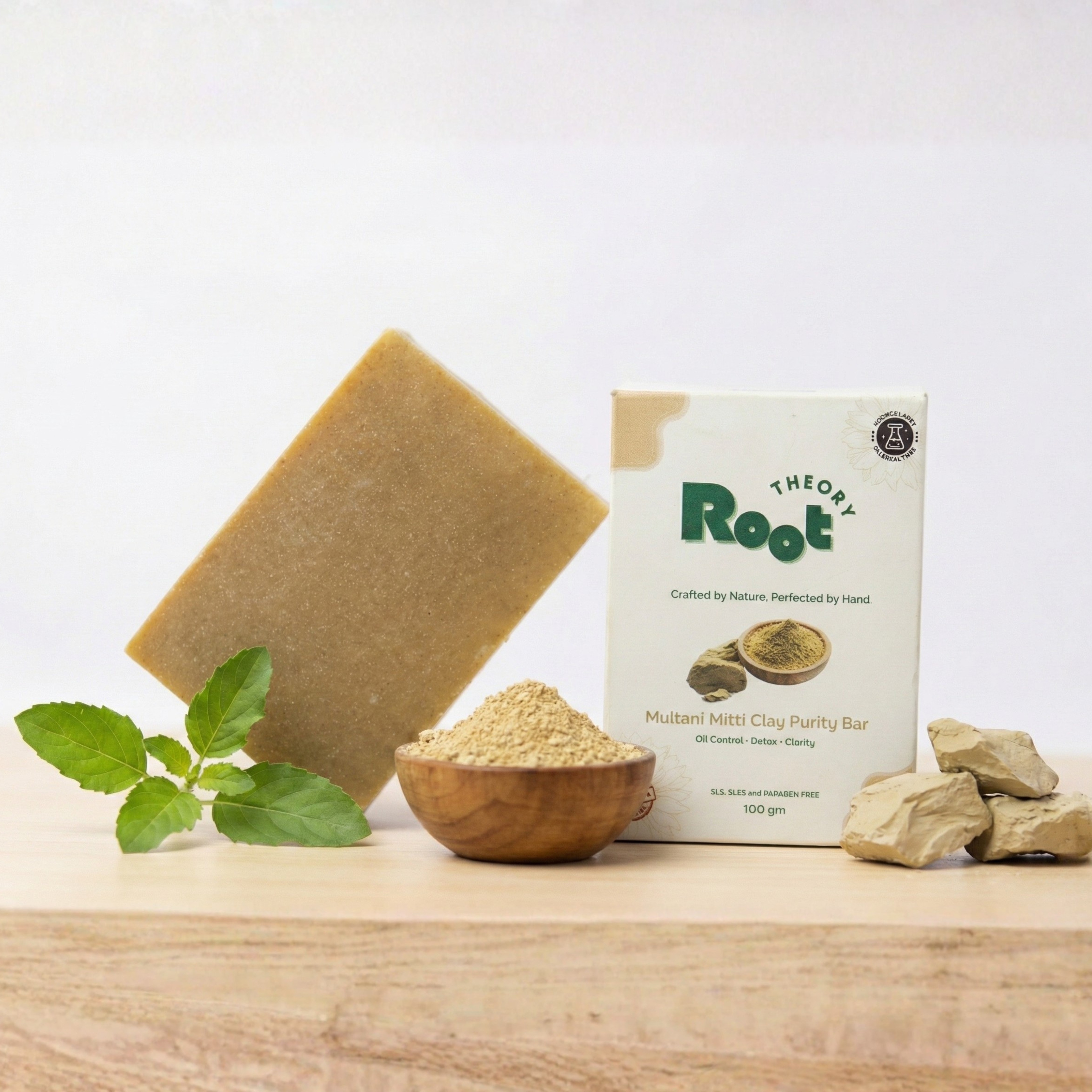 Multani Mitti Scrub Soap – Natural Clay Soap (110g)